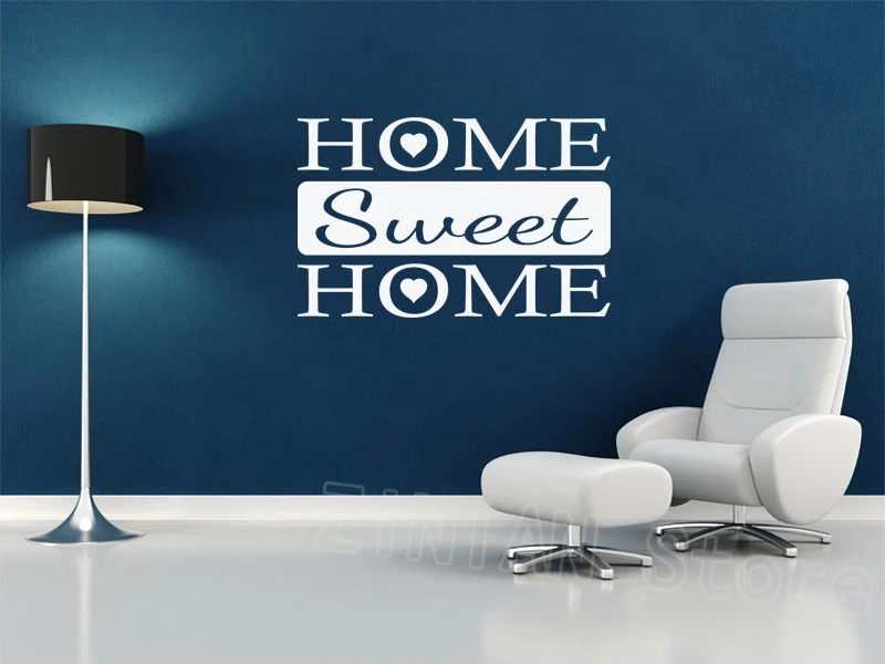 Современные настенные наклейки с цитатами домашние милые съемные виниловые для