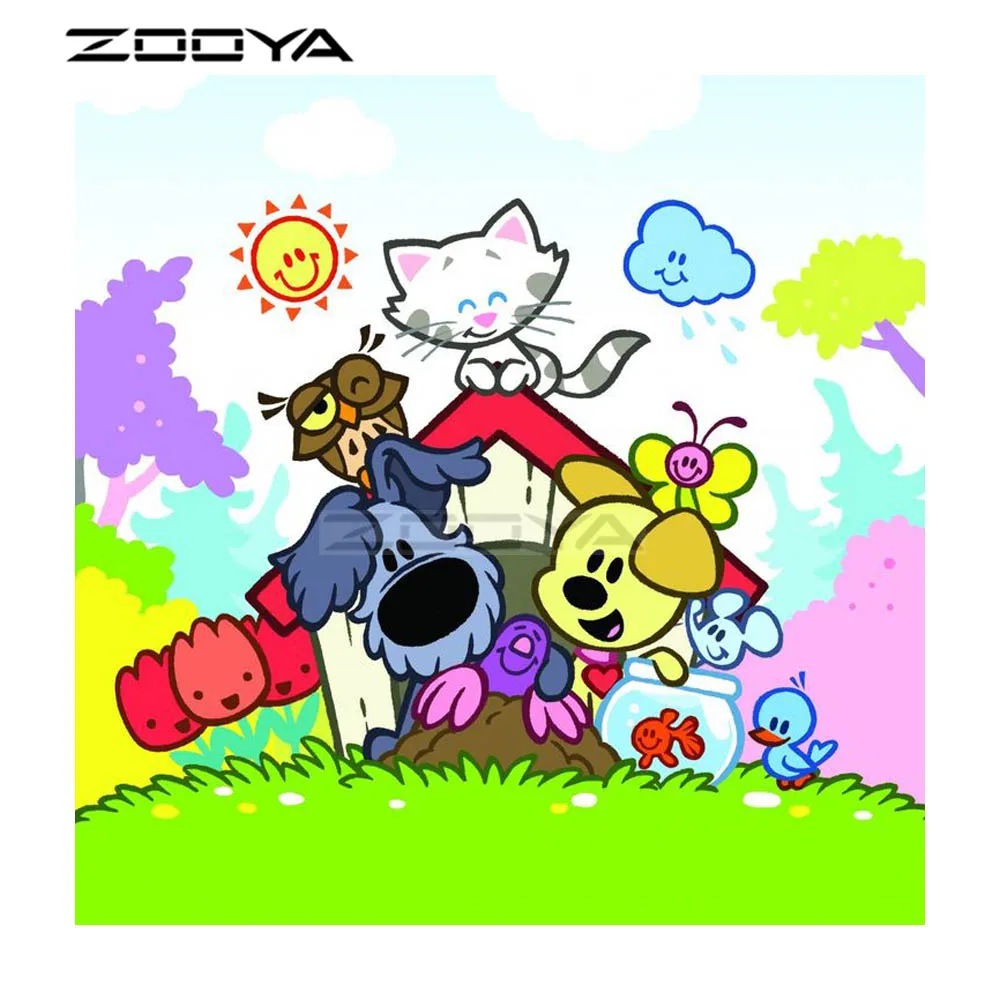 

ZOOYA 2018 New Diamond Painting Full Square Diamond Mosaic Diamond Embroidery Anime Pattern Hobbies And Crafts Patchwork F1147
