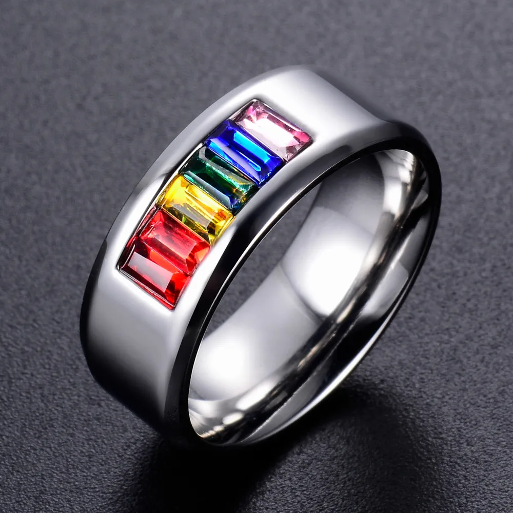 Женское кольцо из нержавеющей стали|crystal ring|stone ringfashion rings |
