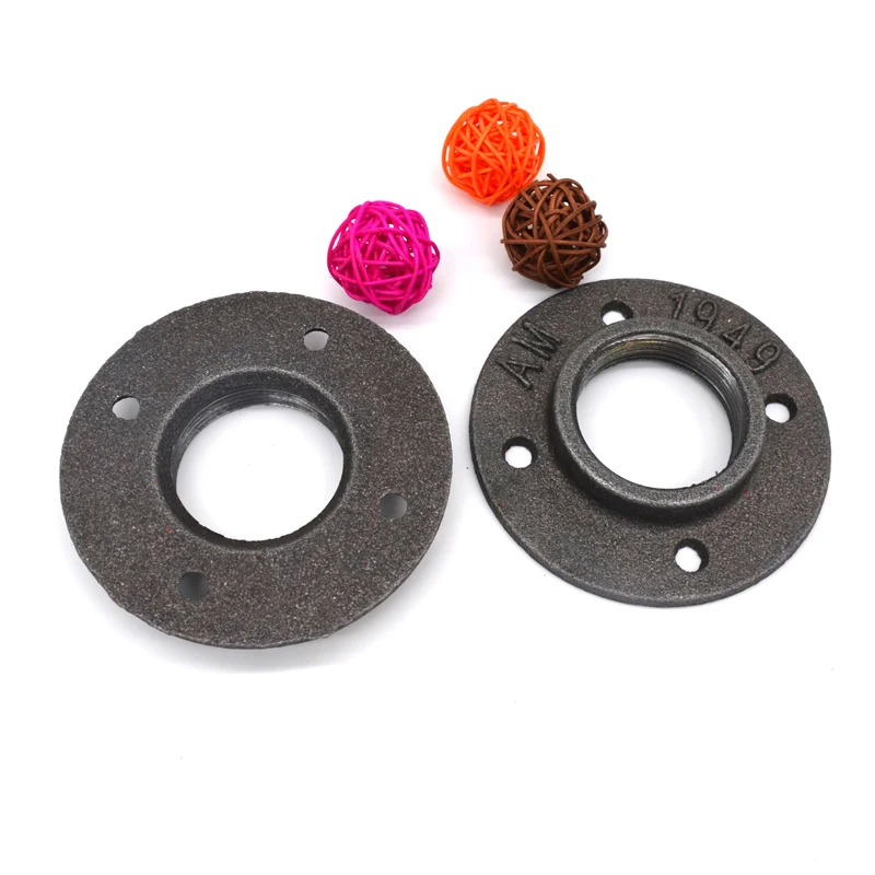 3 шт./лот чугунное фланцевое основание DIY промышленные трубы мебель ножки для