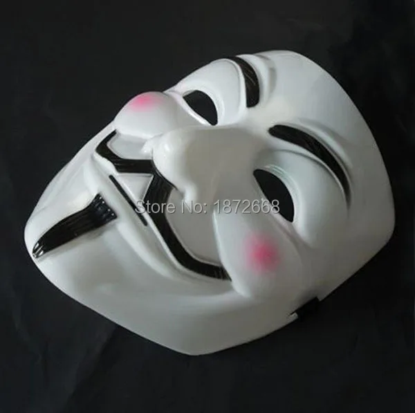 V for Vendetta вечерние маска для косплея анонимные Гай Фокс нарядное платье аксессуар