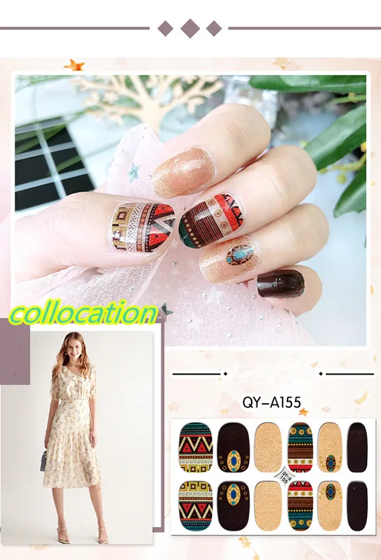 1 шт водяной наклейки для ногтей переводная картинка черного цвета с узором цветы