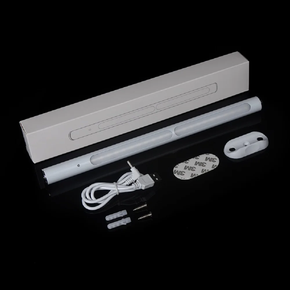 Светодиодная подсветка под шкаф 30 см 22 светодиодный s USB Перезаряжаемый светодиодный ночник с регулируемой яркостью для кухни с батареей