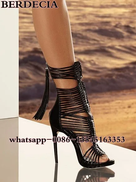 Сандалии гладиаторы женские с открытым носком босоножки на платформе туфли