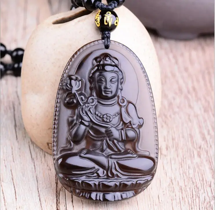 Ice обсидиан восемь покровителя Китайский Зодиак это Будда ожерелье | Украшения и