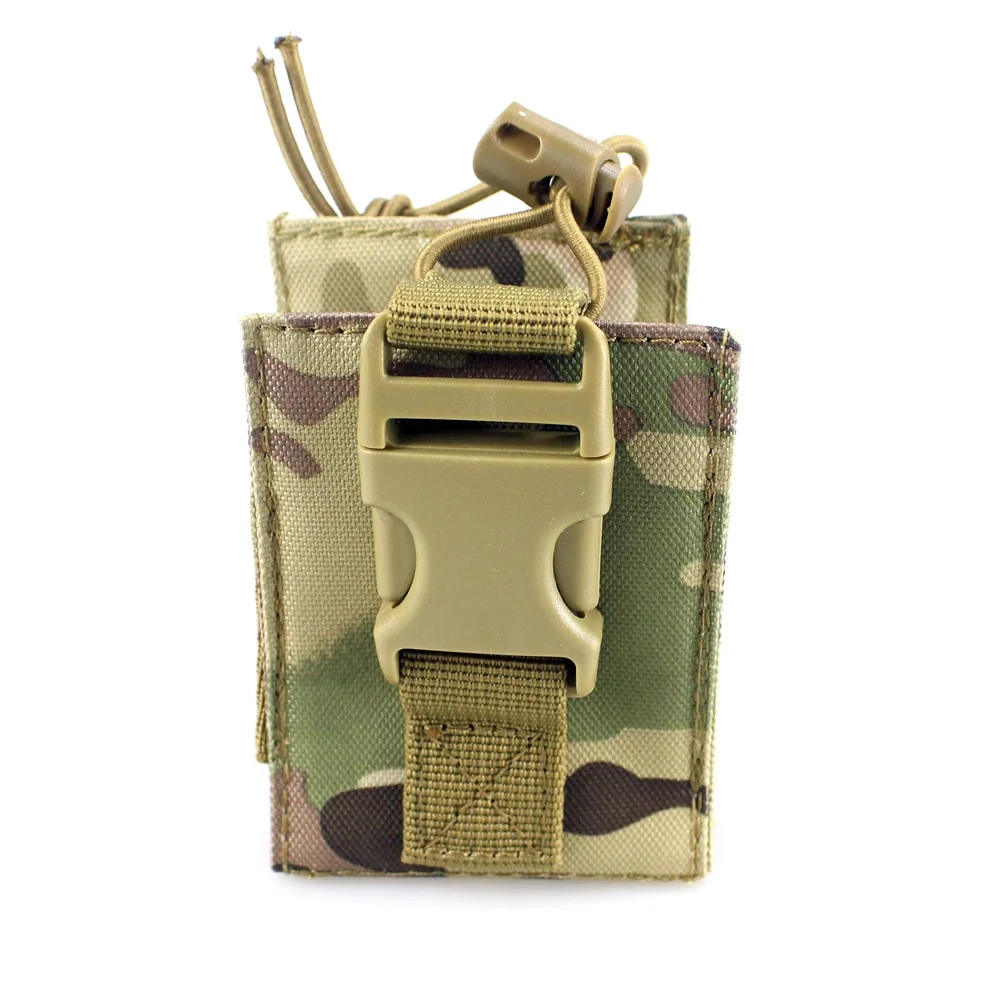 MC CQC военный страйкбол Тактический Molle Радио Чехол Walkie держатель рации сумка армейская стрельба Охота Журнал Mag Чехол - Цвет: MC