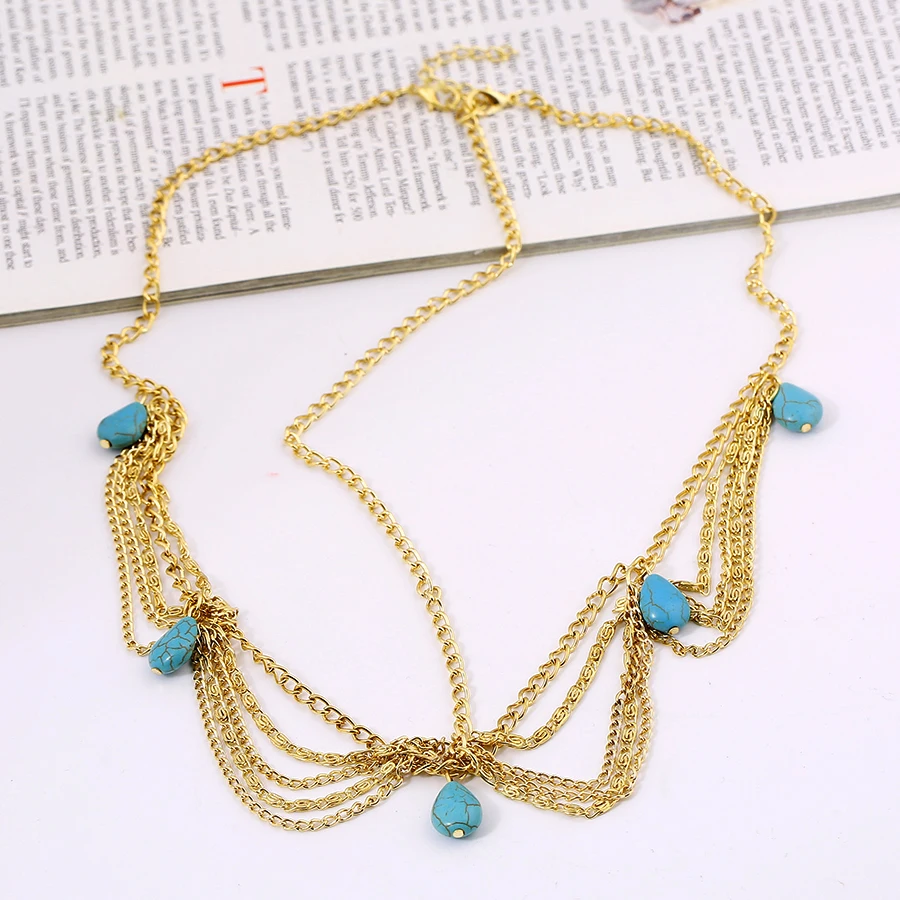 Женская этническая повязка на голову с кисточками|bride hair accessories|turquoise head chainhead chain