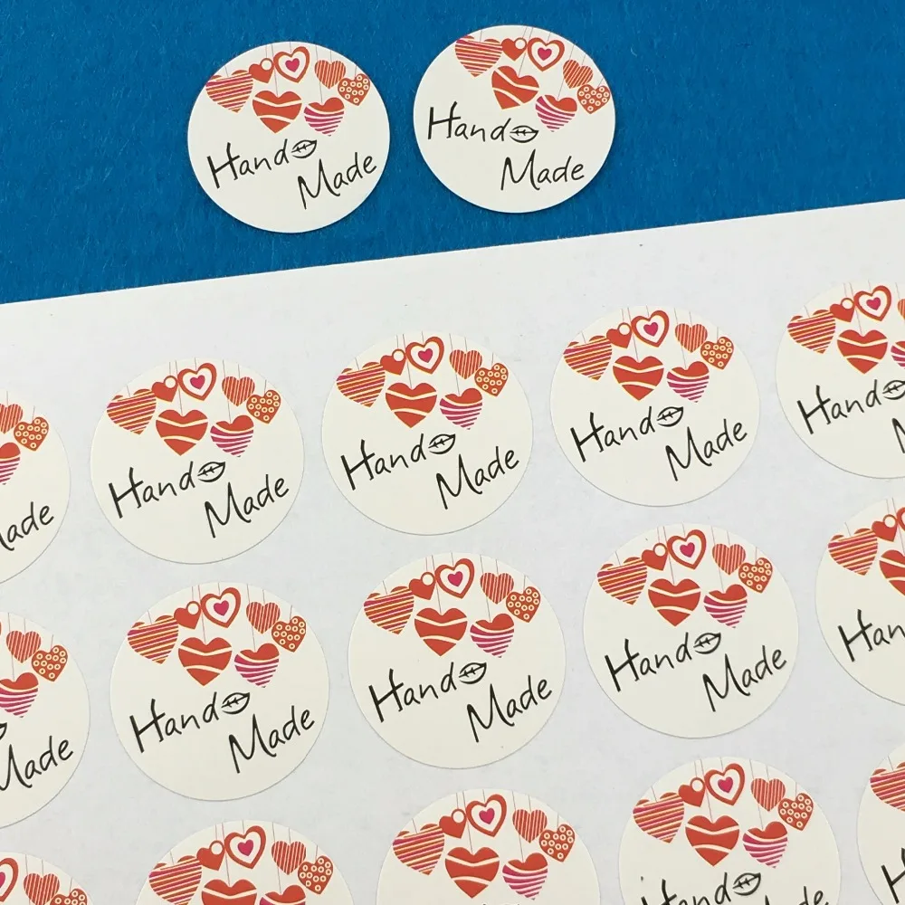 300 шт. бумажные этикетки наклейки для упаковки ювелирных