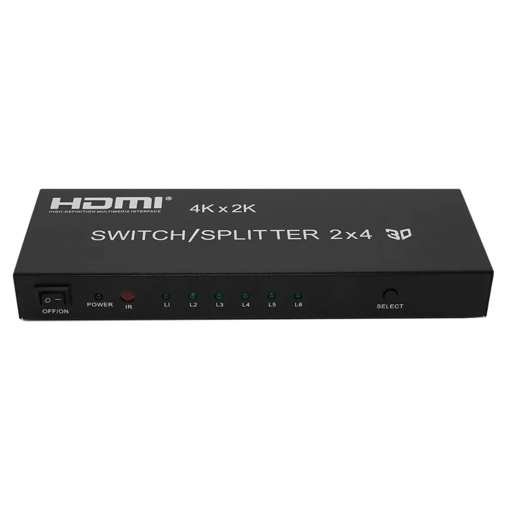 Удаленный Управление 2 в 4 из K 3D 1080 p v1.4 с * HDMI 2x4 Матрица + аудио эксрактор