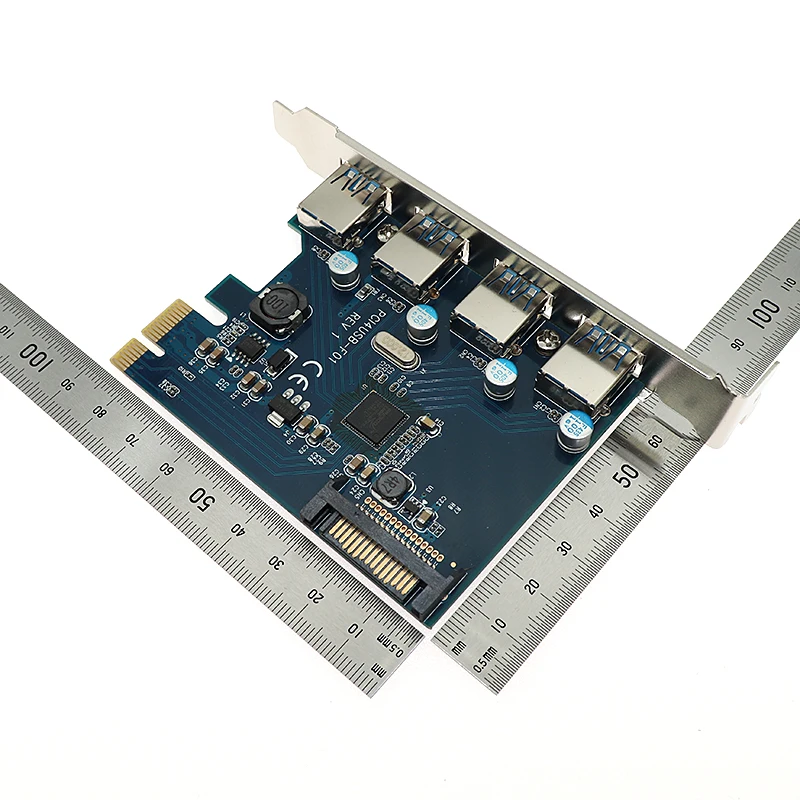Оптовая продажа USB 3 0 PCI E PCIE 4 порта экспресс карта расширения адаптер чип Fresco