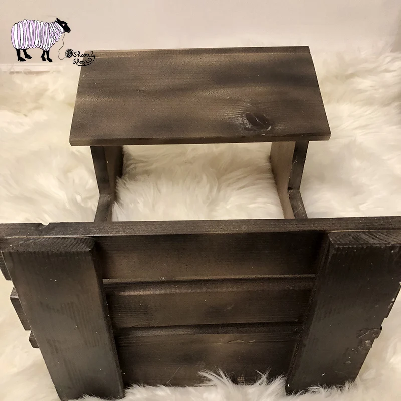 Newborn Baby Photography Writing Desk Props Girl Boy Photo Shoot Studio Posing Wooden bebe fotografia Accessories | Детская одежда и