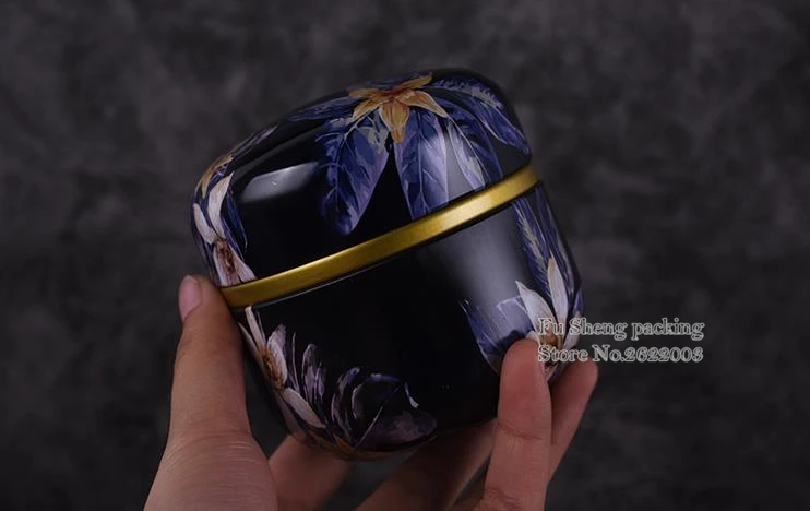 Многофункциональная жестяная коробка в форме барабана для конфет розовый чайник