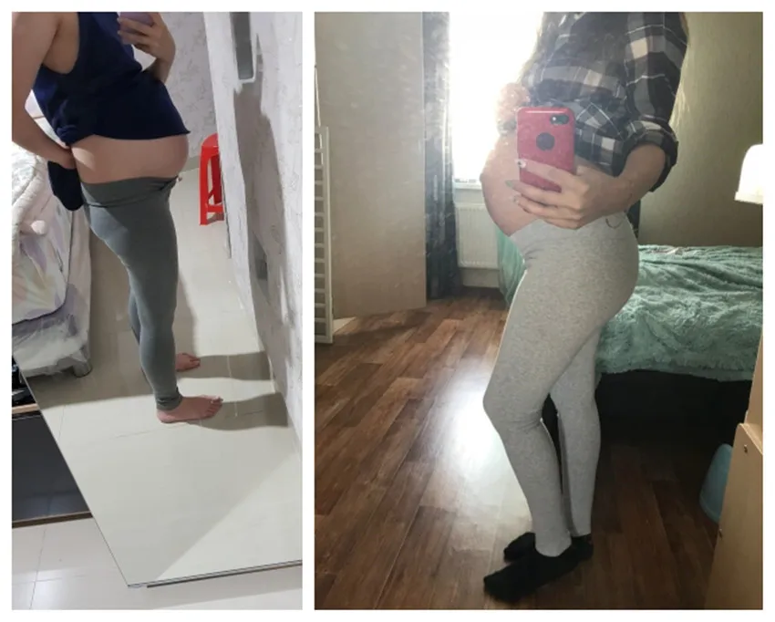 Женские брюки с низкой талией Premama для беременных на осень и зиму плотные