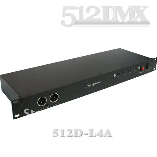 4-ходовой DMX сплиттер Размер: 482x147x44 мм (19 &quotстойка 1U) | Лампы и освещение