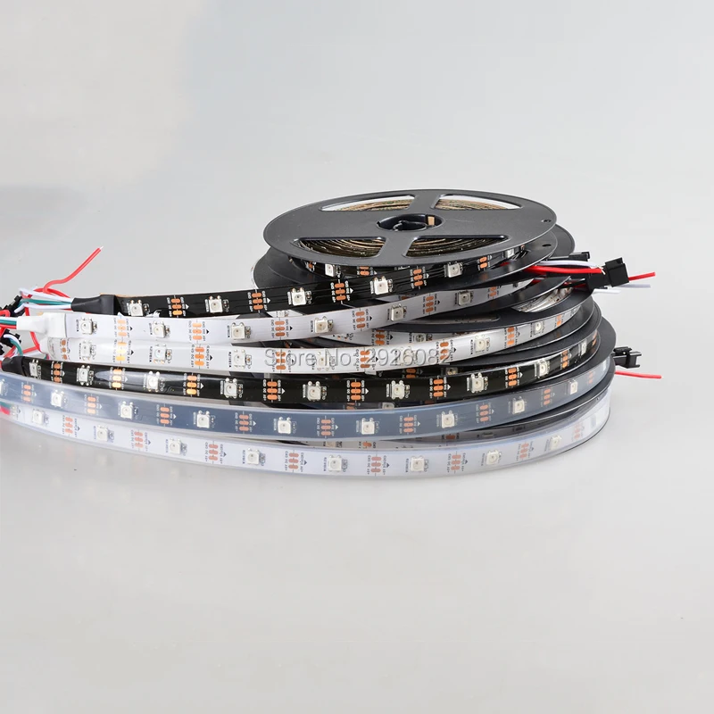 1 м/5 м 30 светодиодный s/m SK6812 полосы светильник Цифровой пикселей RGB 5050 SMD гибкие