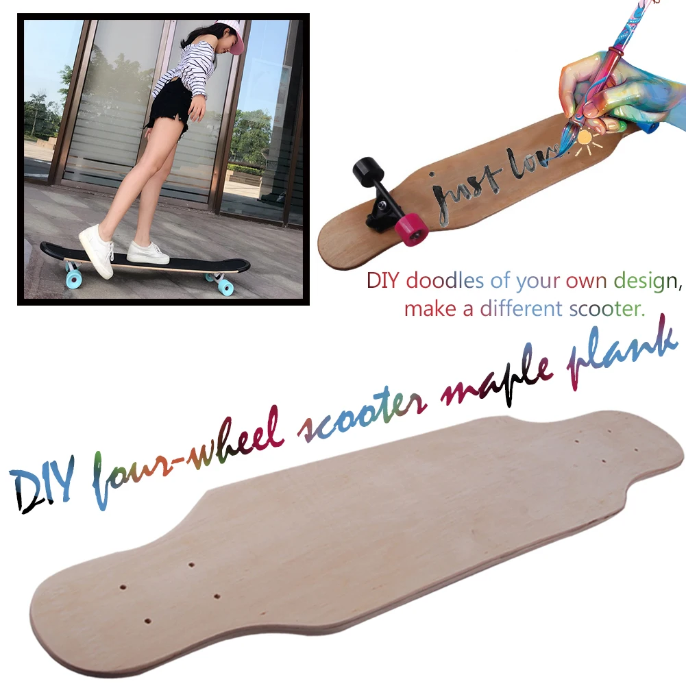80 см 9 слоев DIY граффити длинная доска дорожный скейтборд панель четыре колеса скутер Кленовая доска