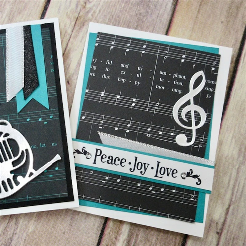 Eastshape 6Pcs 87*92mm Musical Instruments Metal Cutting Dies for Scrapbooking Craft Die Cut Stencil Paper New Arrival 2019 | Дом и сад