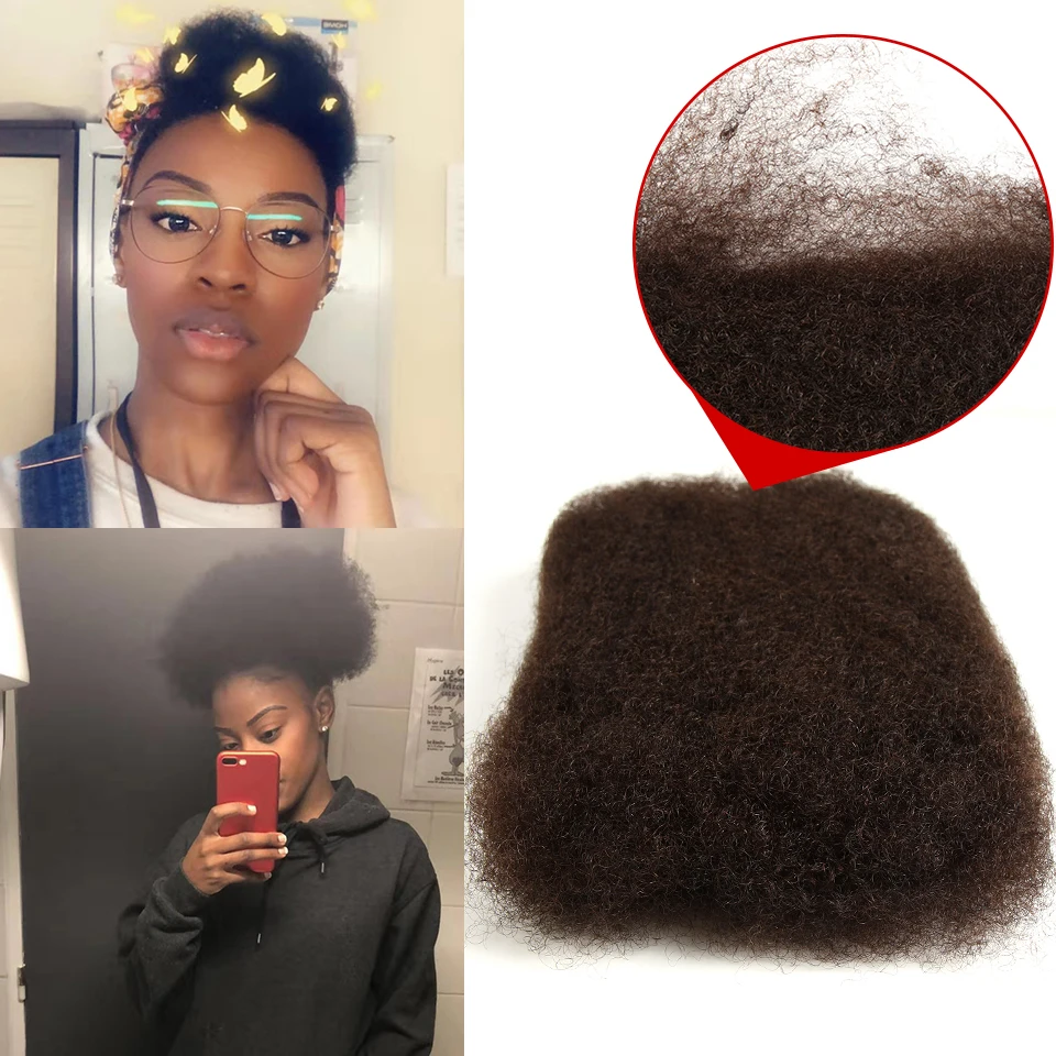 Remy Forte Mongolian Kinky Curly Bulk Human Crochet Braids Hair No Weft 1 PC 50 G/Bundles For Braiding Natural Color | Шиньоны и парики