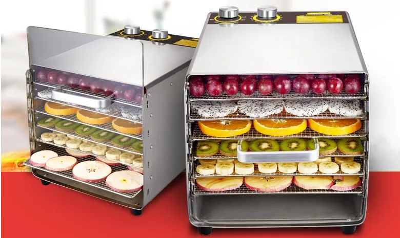 6-слойная сушилка для фруктов из нержавеющей стали устройство сушки овощей мяса