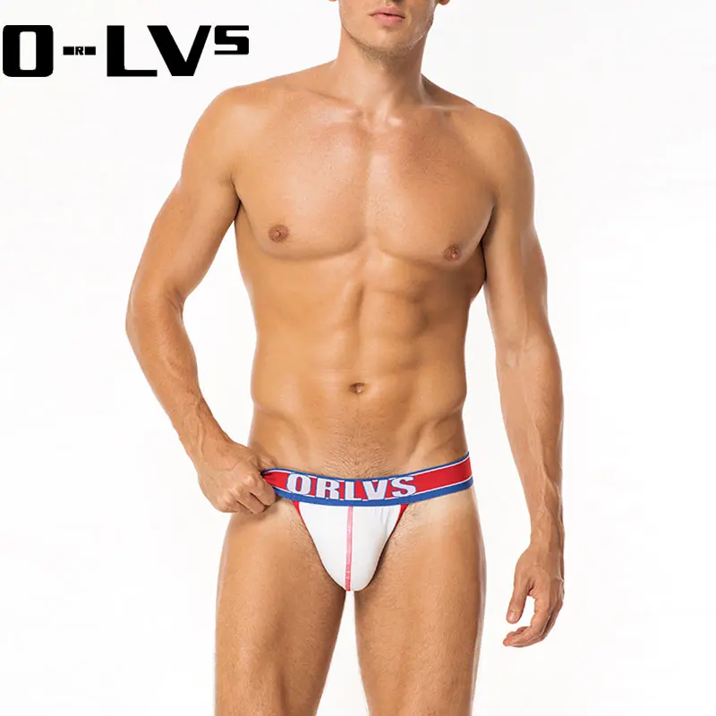 C Мужское нижнее белье 3D для геев ORLVS jockstrap сексуальное мужское мужские стринги Homme