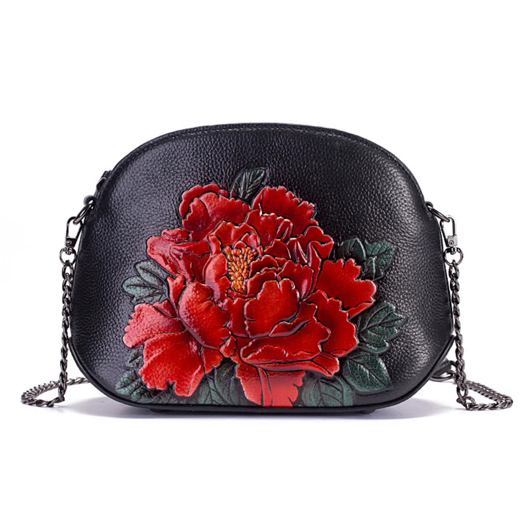 2019 роскошные женские сумки из натуральной кожи сумка через плечо в цветочек