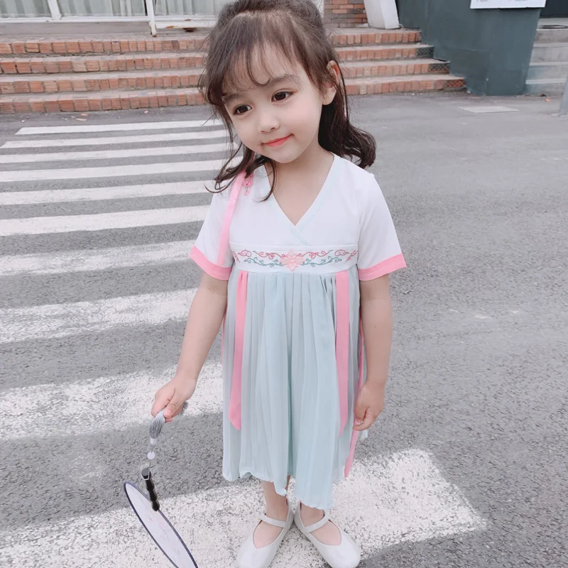 Ханьфу для девочек косплей китайское традиционное платье детей долбок китайский