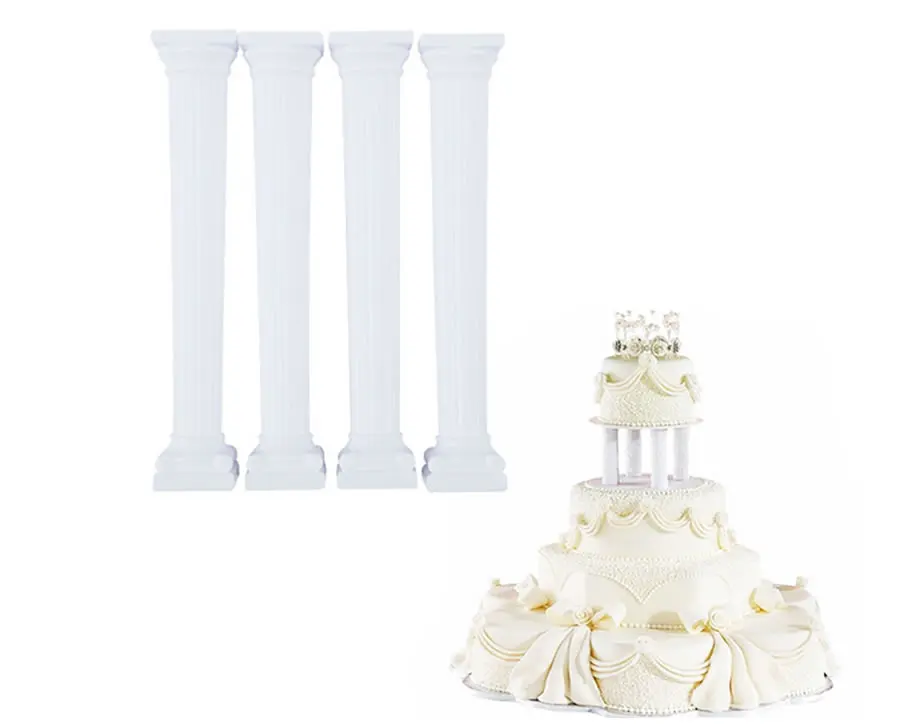 4 шт./компл. пластиковая стойка для торта в римском стиле опора подставка