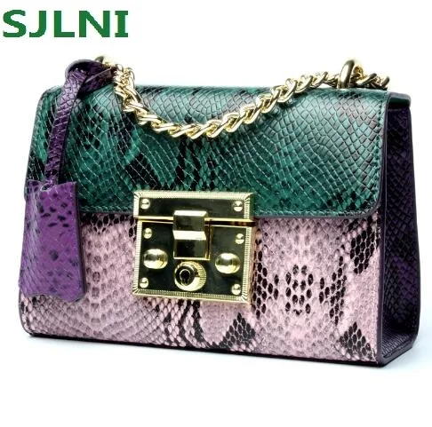 Дамы Пояса из натуральной кожи Для женщин сумка с цепочкой панцирного плетения