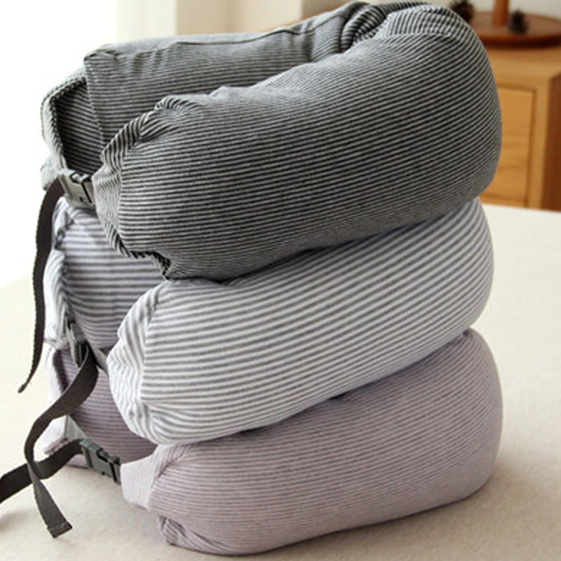 U-образная подушка для путешествий шеи хлопковые подушки массажер наноматериал