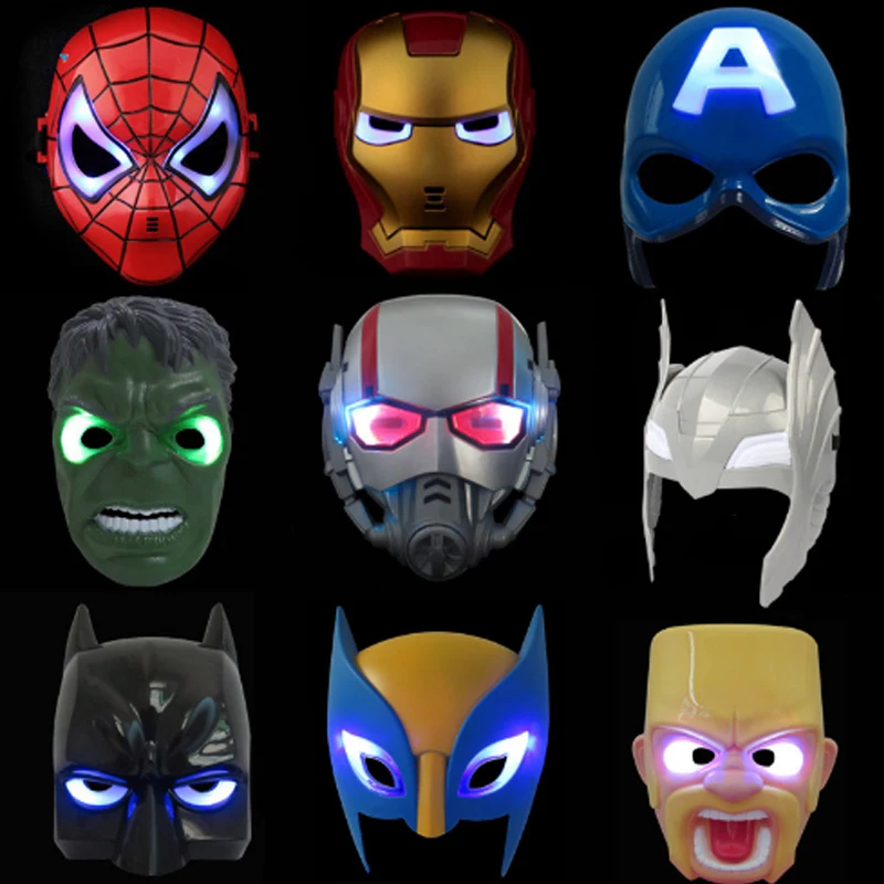 Мстители 4 Endgame танос Железный человек паук фигурка человека-паука Халк Черная пантера Железный человек фигурка светодиодный игрушки для детей 21 см
