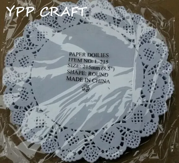YPP CRAFT креативное ремесло 8 5 дюйма круглая белая бумага Кружева Doilies салфетка для