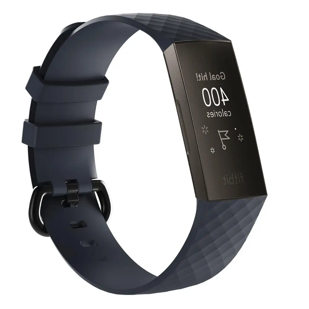 Прочный ремешок для часов Fitbit Charge 3 на Fit Bit Charge3 силиконовый запястье кожаный