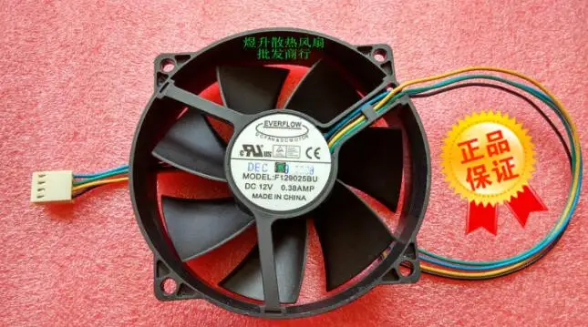 Оригинальный вентилятор EVERFLOW 9025 DC12V 0.38AMP F129025BU с 4 линиями ШИМ интеллектуальное
