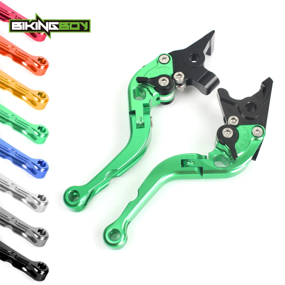 Регулируемые короткие складные тормозные рычаги сцепления для KAWASAKI ZX 6 R 01 02 03 04 RR