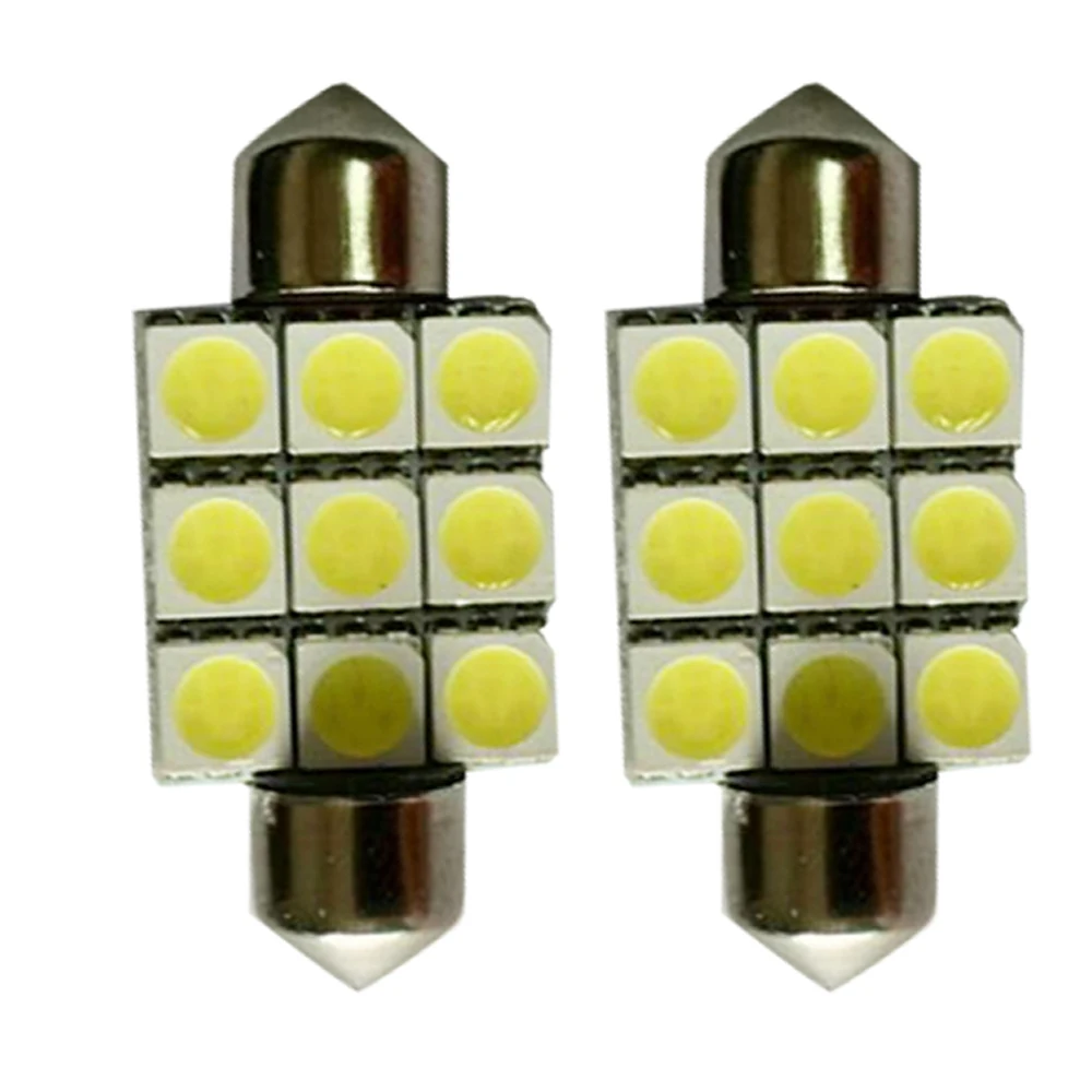 Авто светодиодный светильник Festoon 36 мм 9SMD 5050 RGB многоцветный интерьерный