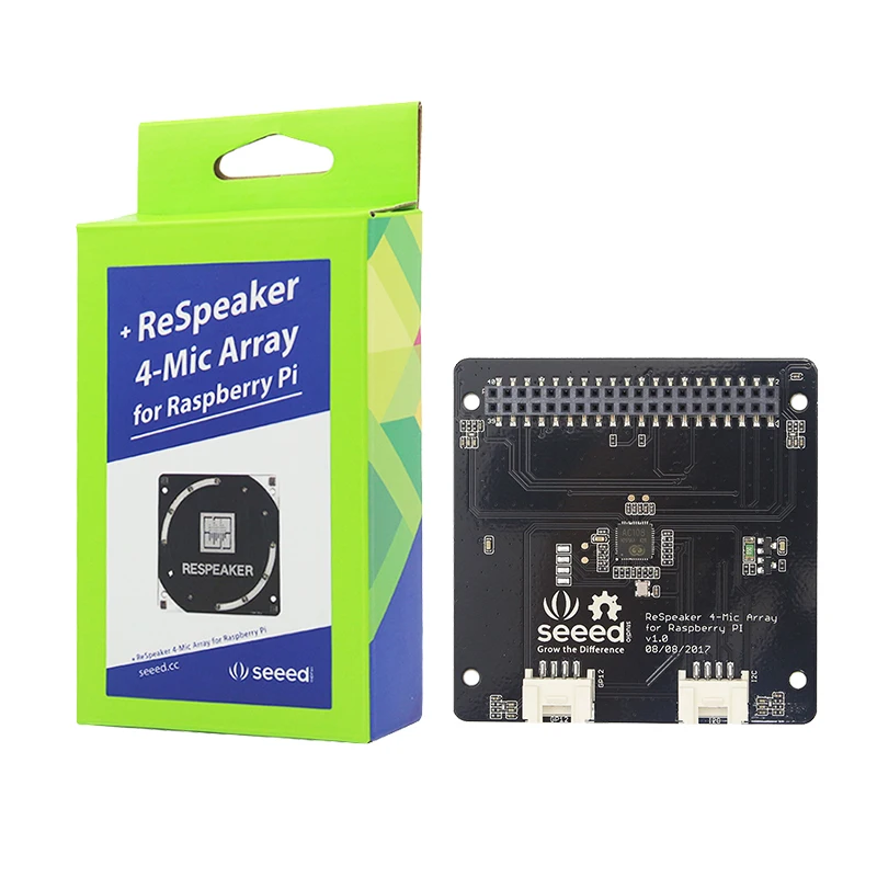 Для ReSpeaker 4 Mic массив для Raspberry Pi микрофона AI Voice Quad микрофон Плата