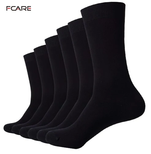 Fcare 10 шт = 5 пар 39,40, 41,42, 43 длинные ноги бизнес носки calcetines мужские хлопковые Свадебные черные носки calcetines hombre