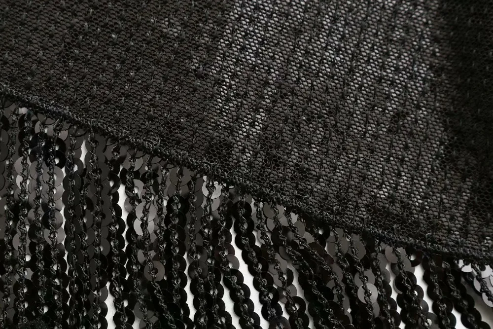 Новинка женская модная сексуальная расшитая блестками повседневная тонкая