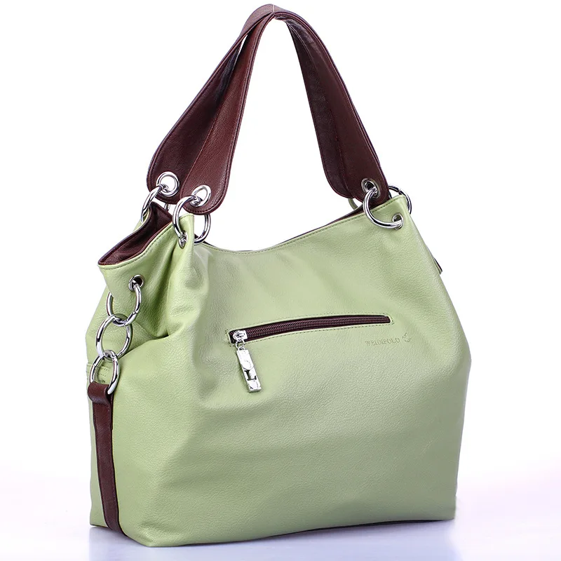 Женская универсальная сумка мягкая из искусственной кожи на молнии винтажные