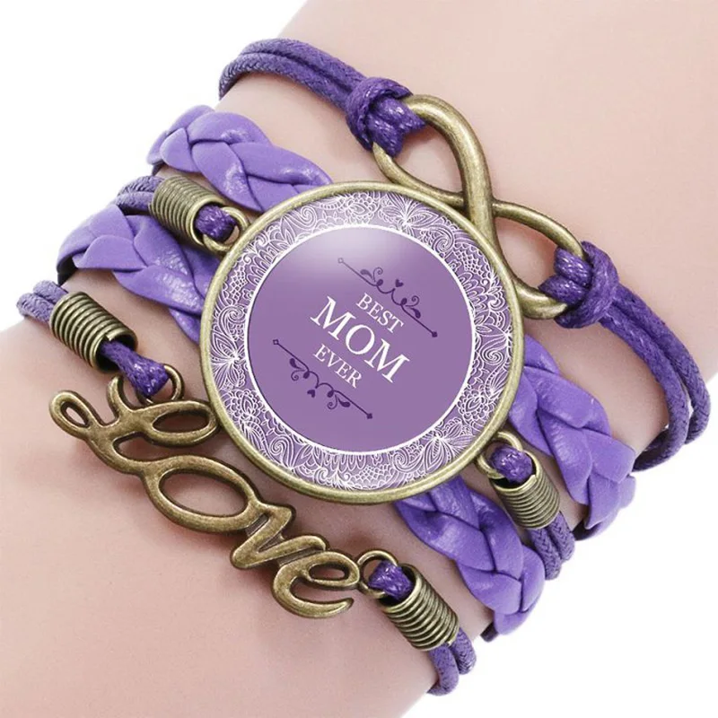 Красивые Многослойные браслеты с надписью MOM EVER We Love You на день матери ювелирные