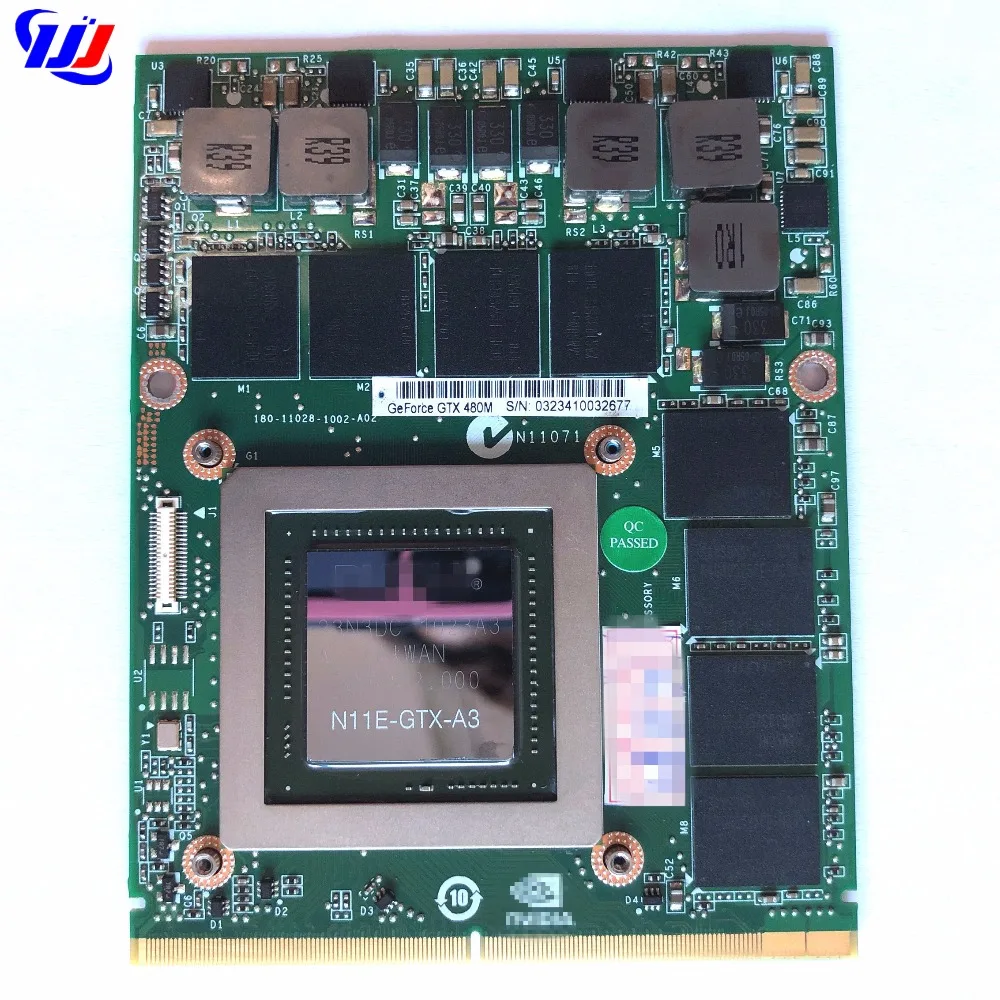 Видеокарта для C levo W86cu W860cu W860tu M860tu графическая видеокарта N VIDIA G eForce GTX 480M GTX480M 2 ГБ