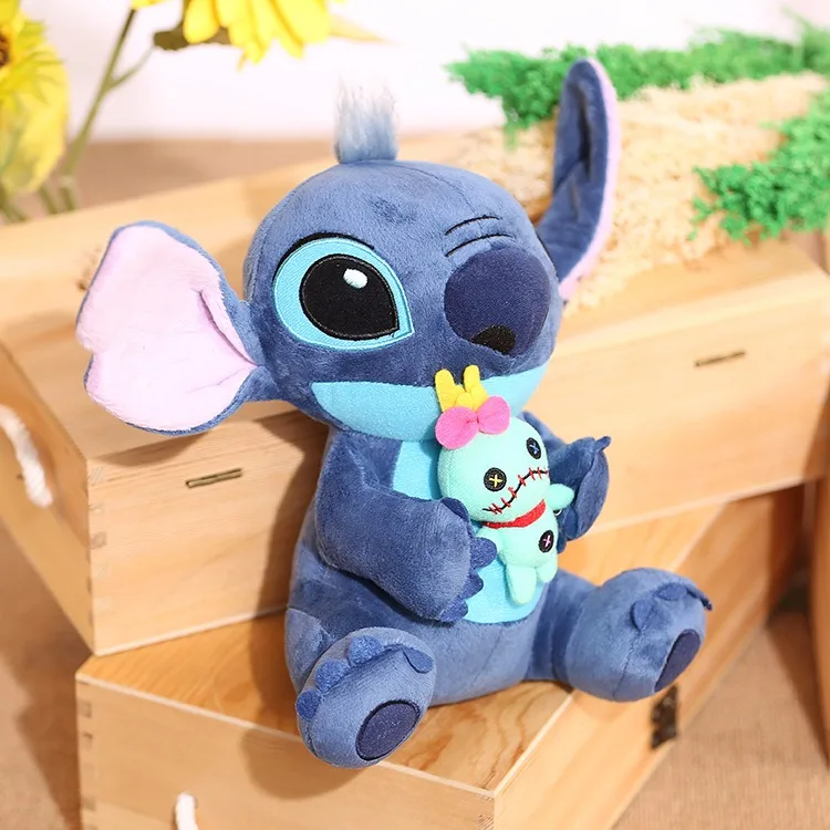 Новое поступление Стич Scrump аниме милые мягкие плюшевые игрушки куклы на день рождения Рождественский подарок детям коллекция