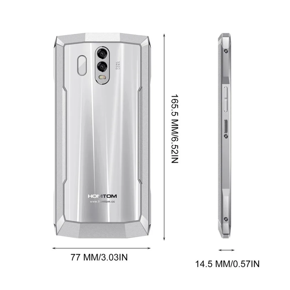 HOMTOM HT70 10000 мАч мобильный телефон 4 ГБ 64 6'ཎ: 9 HD + Дисплей Восьмиядерный 13MP