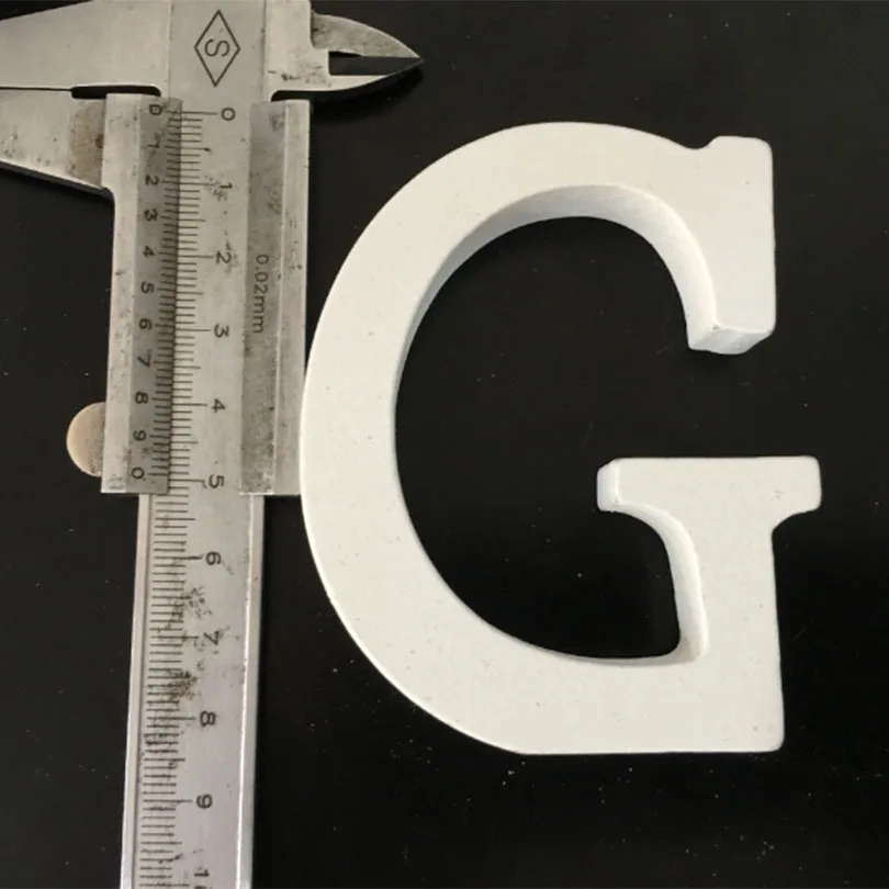 G 1 шт. 8 см белые деревянные буквы Английский алфавит DIY персональное имя Дизайн Искусство ремесло Бытовая декоративная буква цифровой дисплей - Цвет: G