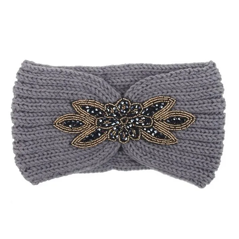 Лидер продаж женские теплые осенне зимние аксессуары для волос вязаная головная