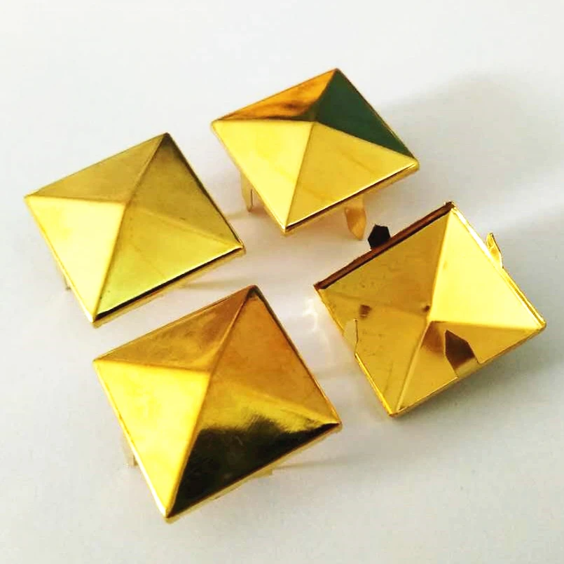 Большой размер 25 мм 100 шт Позолоченные цветные персонажи квадратные