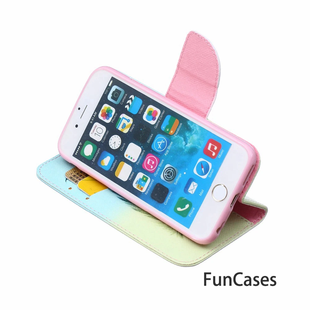 4 7 дюймов Чехол-кошелек для fundas iPhone 6s чехол coque 6 Чехол + держатели карт lphone shell phona