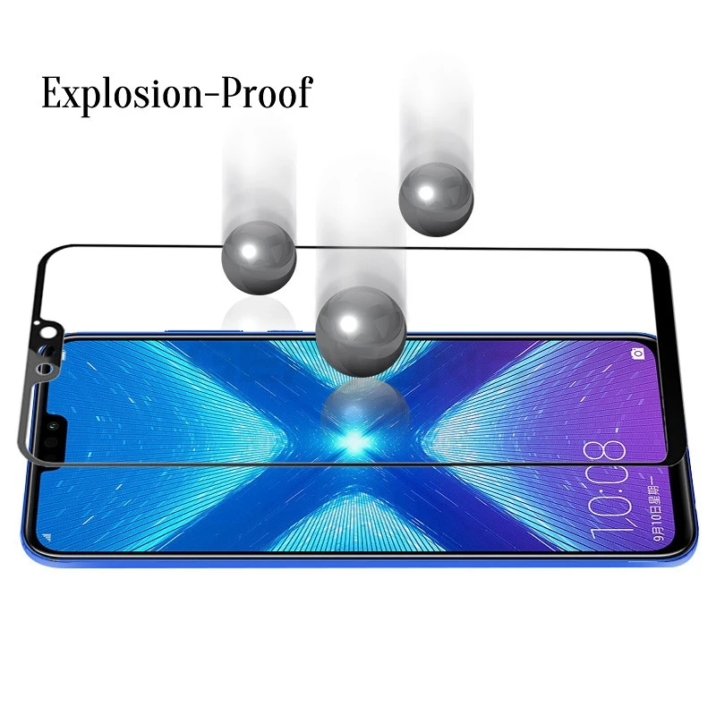 GerTong 9H защита для экрана закаленное стекло Huawei Honor 8X 2.5D Премиум полное покрытие