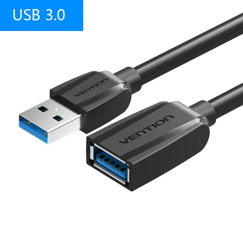 Vention USB-USB кабель-удлинитель папа-мама USB2.0 3,0 кабель-код для компьютера для защиты USB порта 5 м 3 м 2 м кабель-удлинитель - Цвет: usb 3.0