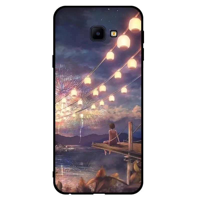 Глянцевый силиконовый чехол для Samsung Galaxy J4 CORE Protector TPU бампер задняя крышка